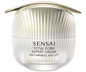 Golden spatula is on top of total form expert cream